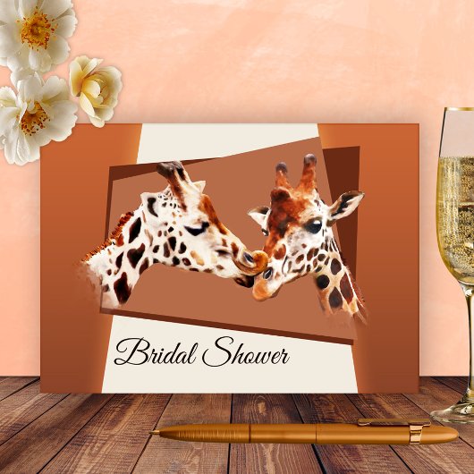 Whimsical Giraffe Bridal Dusche Einladung