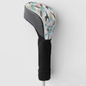 Whimsical Giraffe Polka Dot Pattern - Pastel Golf Headcover (angewinkelt)