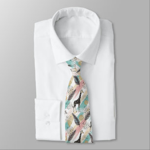Whimsical Giraffe Polka Dot Pattern - Pastel Krawatte