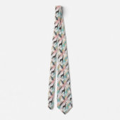 Whimsical Giraffe Polka Dot Pattern - Pastel Krawatte (Rückseite)