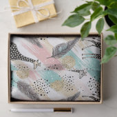 Whimsical Giraffe Polka Dot Pattern - Pastel Seidenpapier (Geschenk)