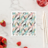 Whimsical Giraffe Polka Dot Pattern - Pastel Serviette (Beispiel)
