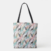 Whimsical Giraffe Polka Dot Pattern - Pastel Tasche (Rückseite)