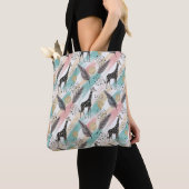 Whimsical Giraffe Polka Dot Pattern - Pastel Tasche (Von Nahem)