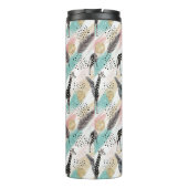 Whimsical Giraffe Polka Dot Pattern - Pastel Thermosbecher (Rückseite)