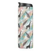 Whimsical Giraffe Polka Dot Pattern - Pastel Thermosbecher (Nach rechts gedreht)