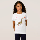 Whimsical Giraffe Rotes Herz T - Shirt (Vorne ganz)