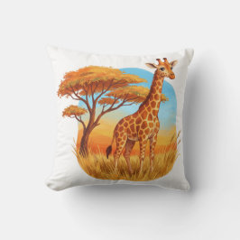 Whimsical Giraffe Safari Kinderzimmer Kissen