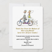 Whimsical Giraffe Wedding Dankeskarte (Vorderseite)