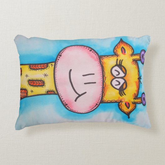 Whimsical Giraffe Zierkissen (Vorderseite)