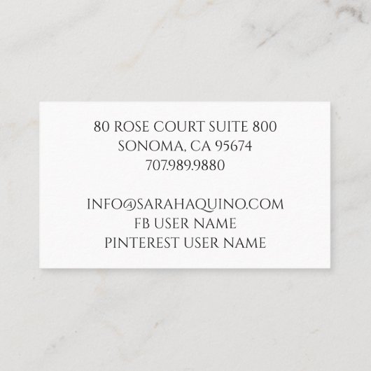 Whimsical Giraffes Custom Mama & Kid's Play Group Telefonnummerkarte (Rückseite)