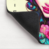 Whimsical Girl Artistic Mouse Pad Mousepad (Ecke)
