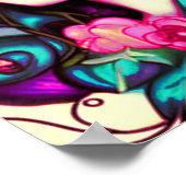 Whimsical Girl artistic Poster (Ecke)