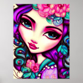 Whimsical Girl artistic Poster (Vorne)
