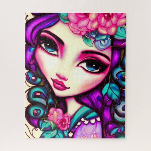 Whimsical Girl artistic Puzzle (Vertikal)