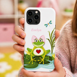 Whimsical Girl Frog | PERSONALISIERT Case-Mate iPhone Hülle