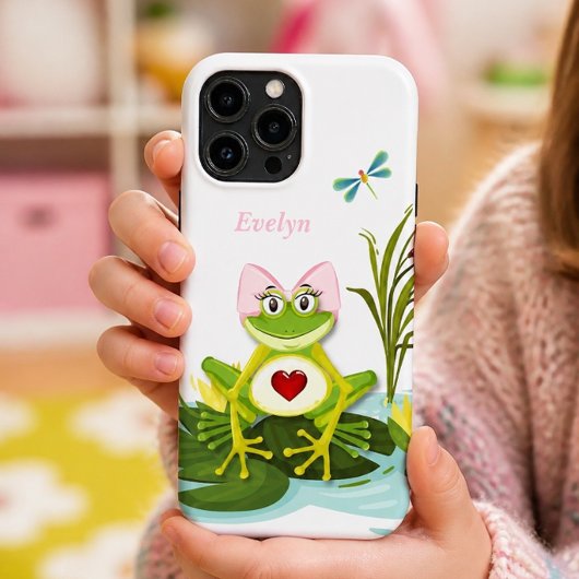 Whimsical Girl Frog | PERSONALISIERT Case-Mate iPhone Hülle