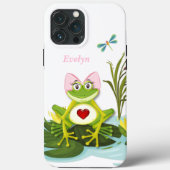 Whimsical Girl Frog | PERSONALISIERT Case-Mate iPhone Hülle (Rückseite)