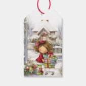 Whimsical Girl Humorous  Geschenkanhänger (Vorderseite)