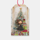 Whimsical Girl Humorous  Geschenkanhänger (Vorderseite)