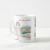 Whimsical Girl in Nature - Tasse von Friedlichen A (Vorderseite Links)