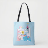 Whimsical Girl Library Tote Bag Tasche (Vorderseite)