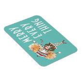 Whimsical Girl Merry alles Weihnachten Magnet (Rechte Seite)