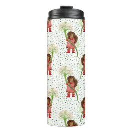 Whimsical Girl mit Dandelion Pattern Thermosbecher