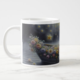 Whimsical Girl Moon Dream Fantasy Scene Jumbo-Tasse