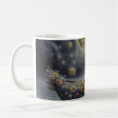 Whimsical Girl Moon Dream Fantasy Scene Kaffeetasse (Links)