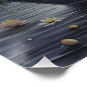 Whimsical Girl Moon Dream Fantasy Scene Poster (Ecke)