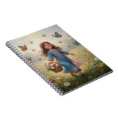 Whimsical Girl Notebook Notizblock (Rechte Seite)