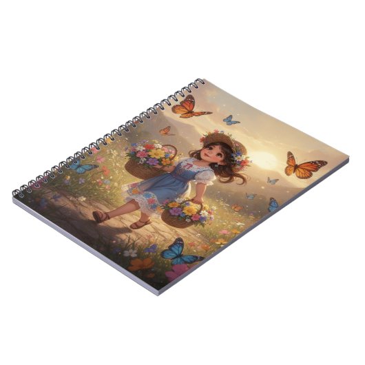 Whimsical Girl Notebook Notizblock (Linke Seite)