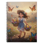 Whimsical Girl Notebook Notizblock (Vorderseite)