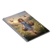 Whimsical Girl Notebook Notizblock (Rechte Seite)