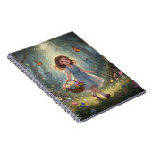 Whimsical Girl Notebook Notizblock (Rechte Seite)