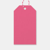 Whimsical Girl Stork Baby Dusche Geschenkanhänger (Rückseite)