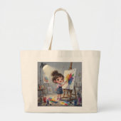 Whimsical Girl Tote Bag Jumbo Stoffbeutel (Vorne)