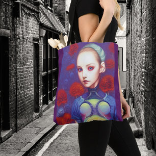 Whimsical Girls Face Nymph Fairy Witch Magical Tot Tasche