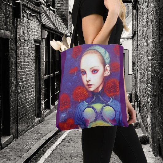 Whimsical Girls Face Nymph Fairy Witch Magical Tot Tasche