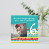 Whimsical Girls Geburtstagsparty Einladung (Stehend Vorderseite)