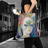 Whimsical Girls Gesicht Nymph Fairy Hexe Magisch Tasche