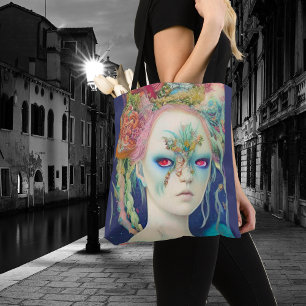 Whimsical Girls Gesicht Nymph Fairy Hexe Magisch Tasche