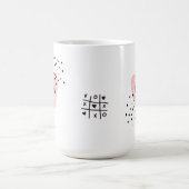 Whimsical Girls Herz Niedliche individuelle Tasse (Mittel)