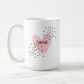 Whimsical Girls Herz Niedliche individuelle Tasse (Links)