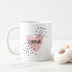 Whimsical Girls Herz Niedliche individuelle Tasse