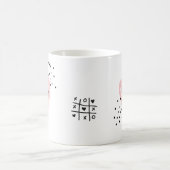 Whimsical Girls Herz Niedliche individuelle Tasse (Mittel)