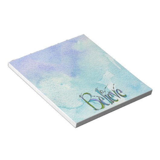 Whimsical Glaube Handschrift Notizblock (angewinkelt)