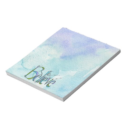 Whimsical Glaube Handschrift Notizblock (Rotiert)