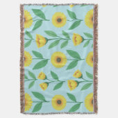 Whimsical Glee Bloom Decke (Vorderseite Vertikal)